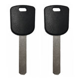 2003 - 2016 Honda Acura Transponder Key -  ID46 Chip "V" - HO03-PT (2 Pack)