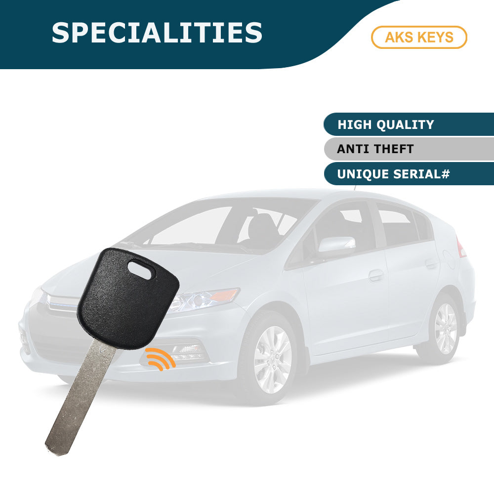 2003 - 2016 Honda Acura Transponder Key -  ID46 Chip "V" - HO03-PT (25 Pack)