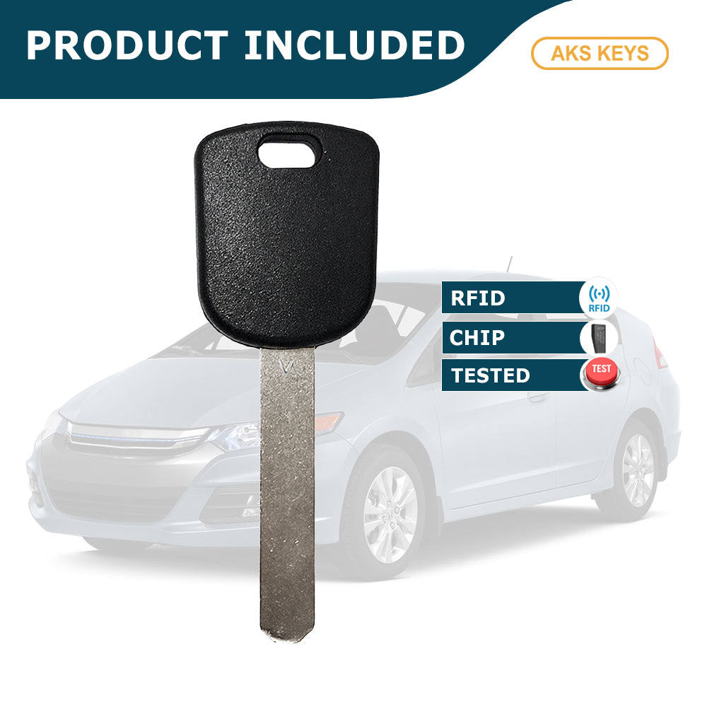 2003 - 2016 Honda Acura Transponder Key -  ID46 Chip "V" - HO03-PT