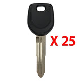 2007 - 2019 Mitsubishi Transponder Key - ID46 Chip Letter A - MIT3 - MIT17A-PT(A) (25 Pack)