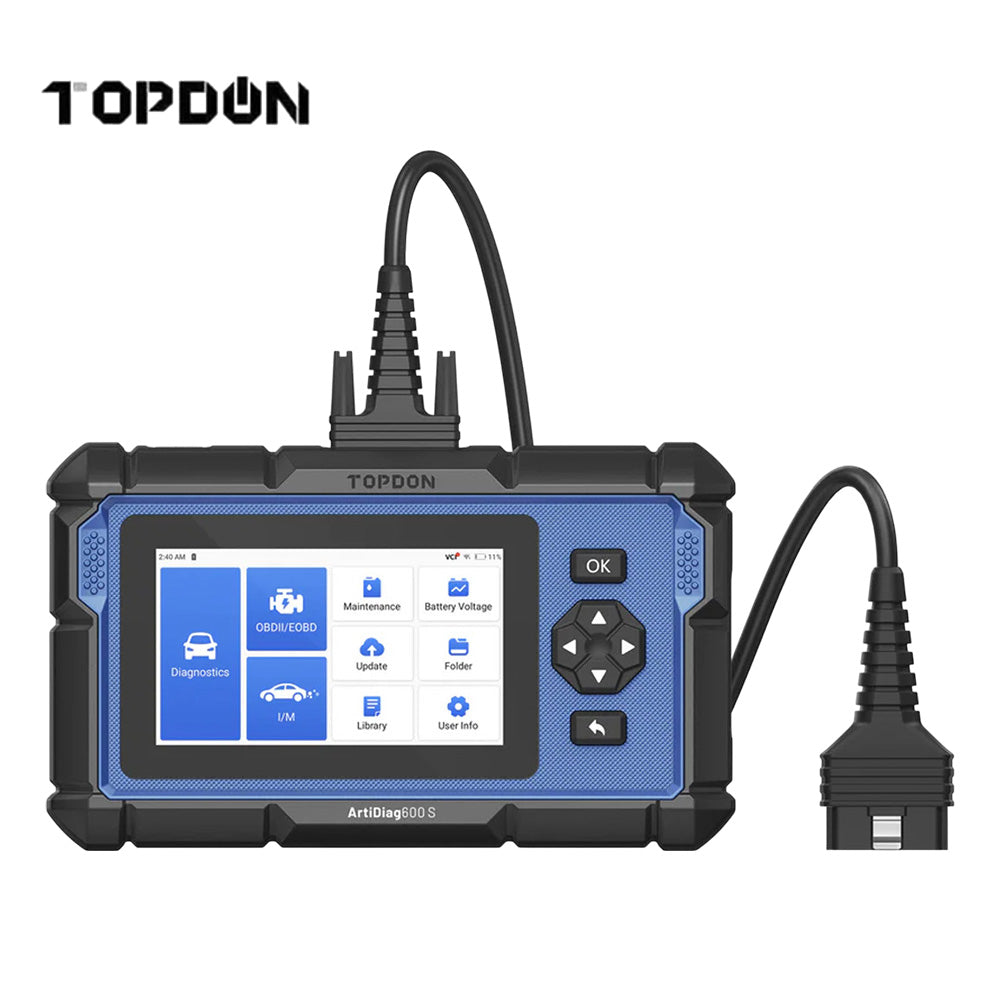 TOPDON AD600S Artidiag 5" Diagnostic Scan Tool for PCM/TCM/ABS/SRS with Lifetime Updates