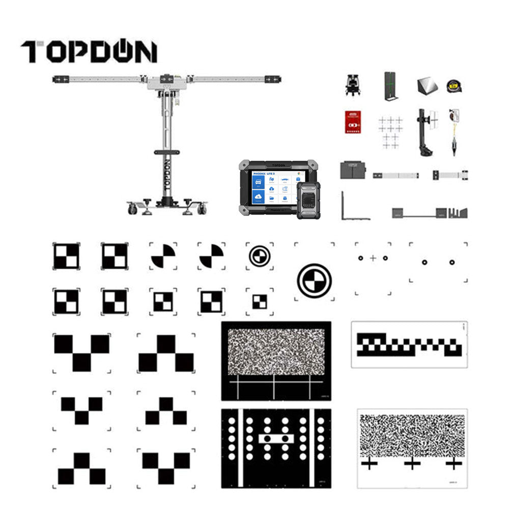 TOPDON Phoenix Mobile Adas Foldable Calibration Basic Package with Free Phoenix LITE 3