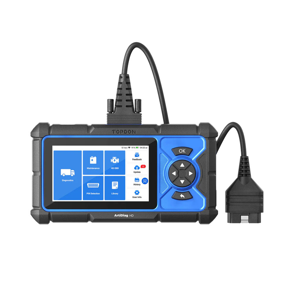 TOPDON 5" Heavy-Duty Full-System Diagnostics Tool with Service Functions