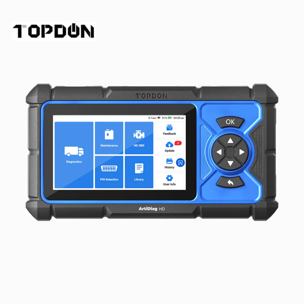 TOPDON 5" Heavy-Duty Full-System Diagnostics Tool with Service Functions