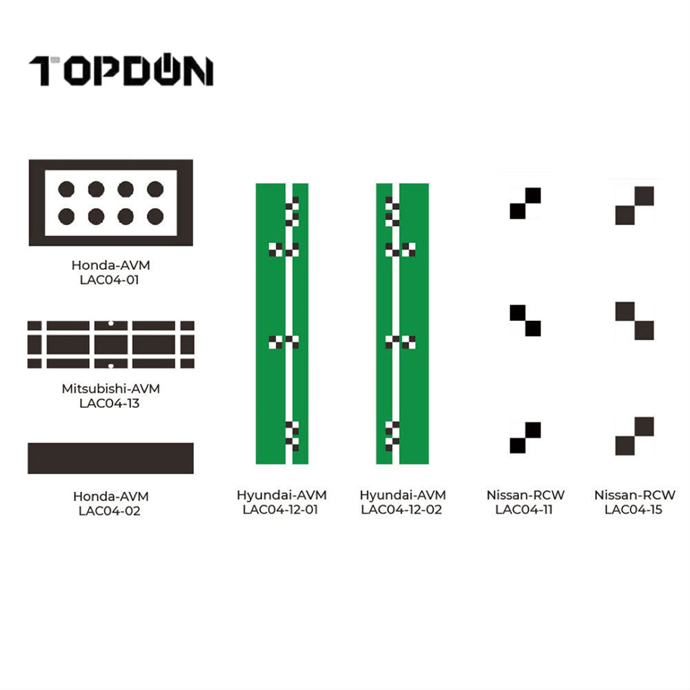 TOPDON AVMEU ADAS Rear Camera and AVM Panels (Asian)