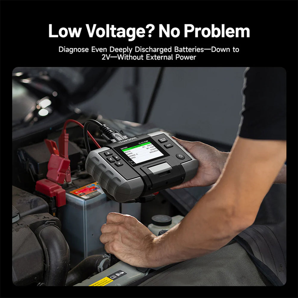 TOPDON BT600 PLUS 2-in-1 Battery and Resistance Tester for 6V, 12V, 24V Systems