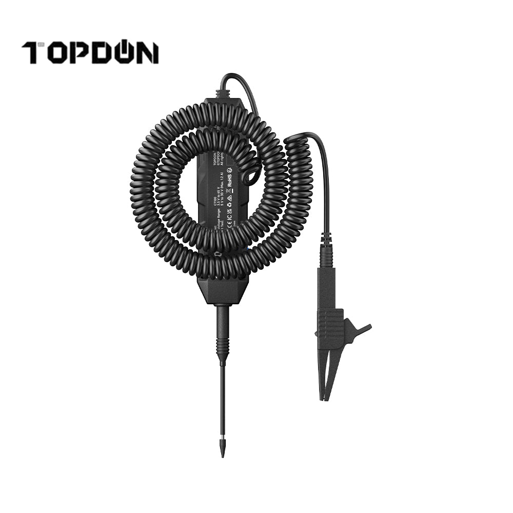 TOPDON CT100 Professional Automotive Circuit Tester with Load Test, LCD Display and Polarity Alerts