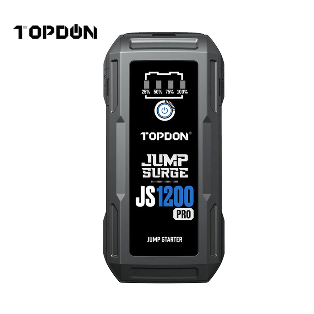 TOPDON JS1200PRO 1800 Peak Amp Car Jump Starter and Power Bank with LED Flashlight
