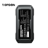 TOPDON JS1200PRO 1800 Peak Amp Car Jump Starter and Power Bank with LED Flashlight
