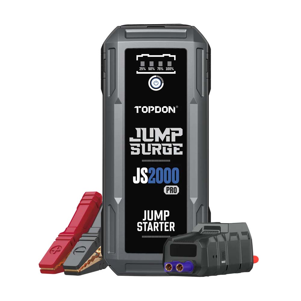 TOPDON JumpSurge2500 Power Bank Jump Starter and Flashlight for 12V Battery Vehicles