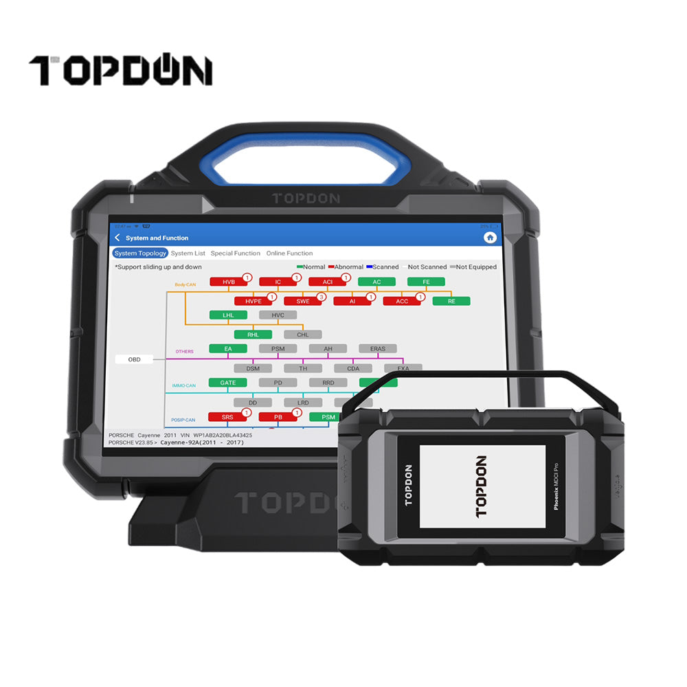 TOPDON PHOENIX MAX BASIC 3.3'' OE-Level Diagnostic Scan Tool with Docking Station & Cloud-Based Programming