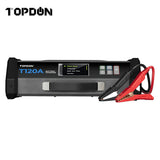 TOPDON - Tornado1200005 with 16 Ft Clamp - 120A Stable Power Supply and 12V Battery Charger