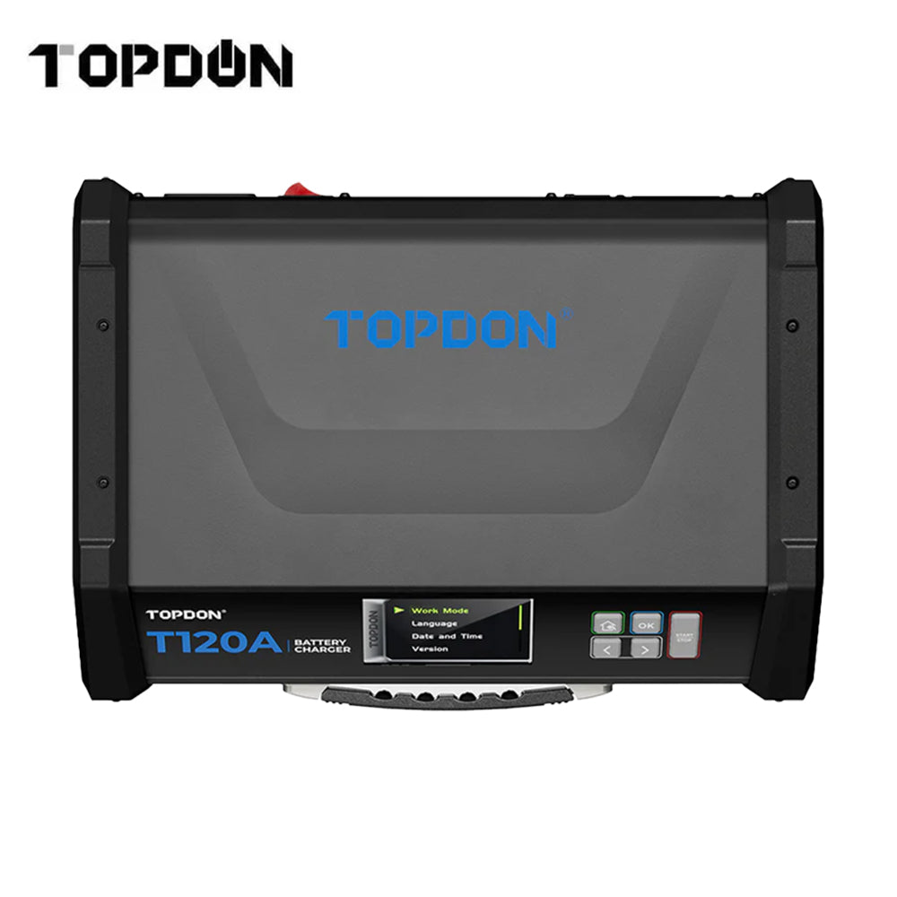 TOPDON - Tornado1200005 with 16 Ft Clamp - 120A Stable Power Supply and 12V Battery Charger