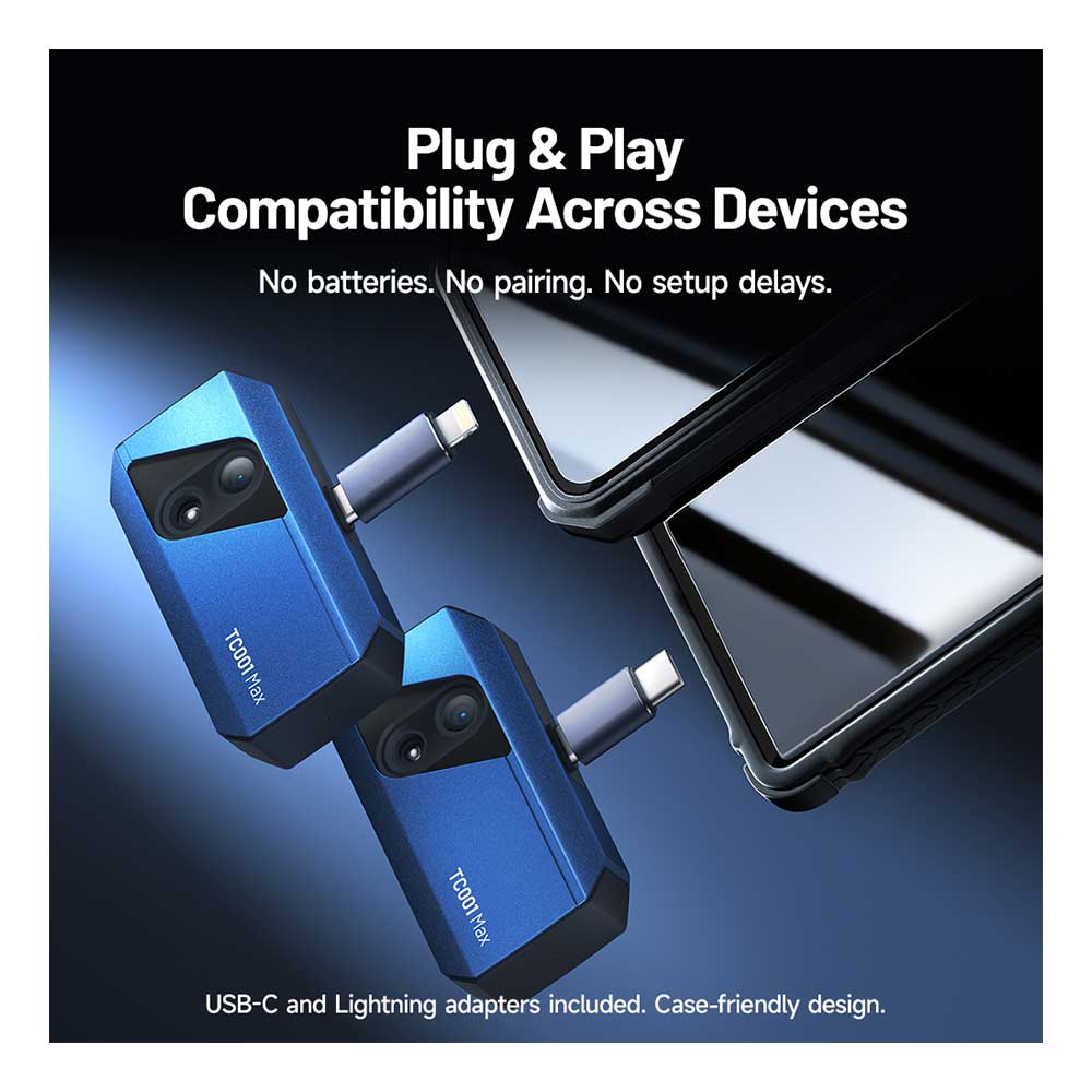 TOPDON TC001 Max Dual-Lens Thermal Imaging Camera for iOS, Android, and Windows with USB-C Port