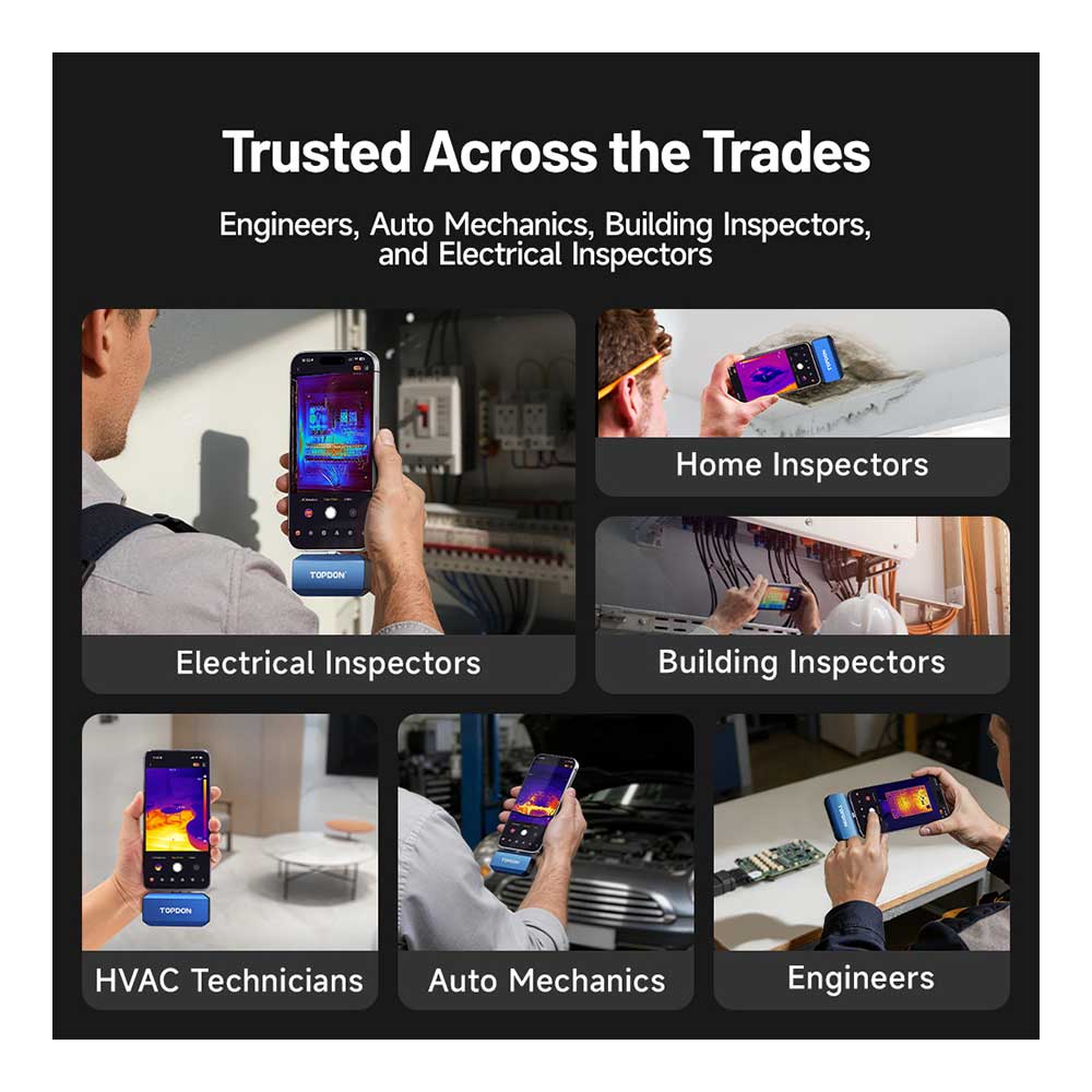 TOPDON TC001 Max Dual-Lens Thermal Imaging Camera for iOS, Android, and Windows with USB-C Port