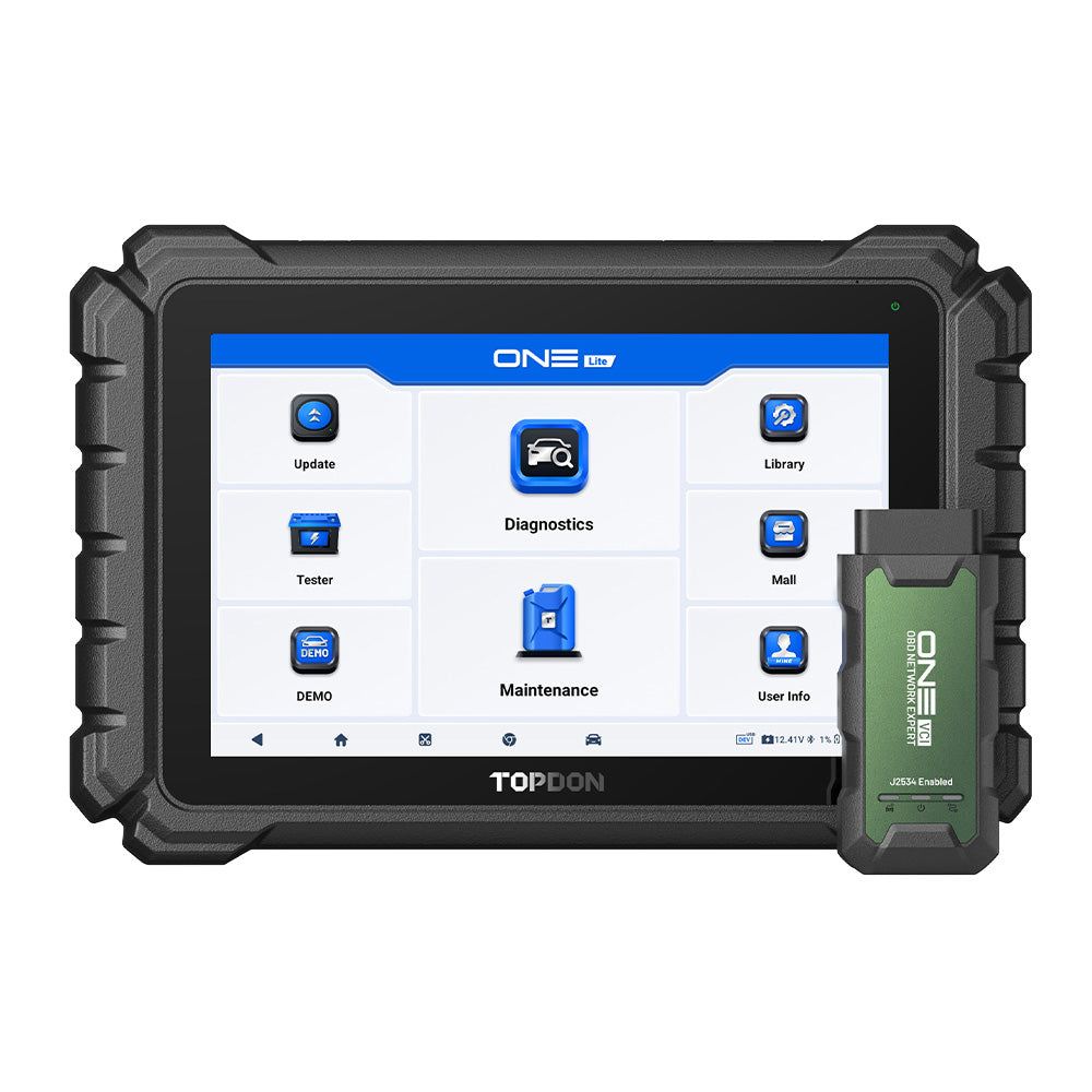 TOPDON TDONELITE 10.1" Professional Automotive Diagnostic Scan Tool with J2534 ECU Programmer