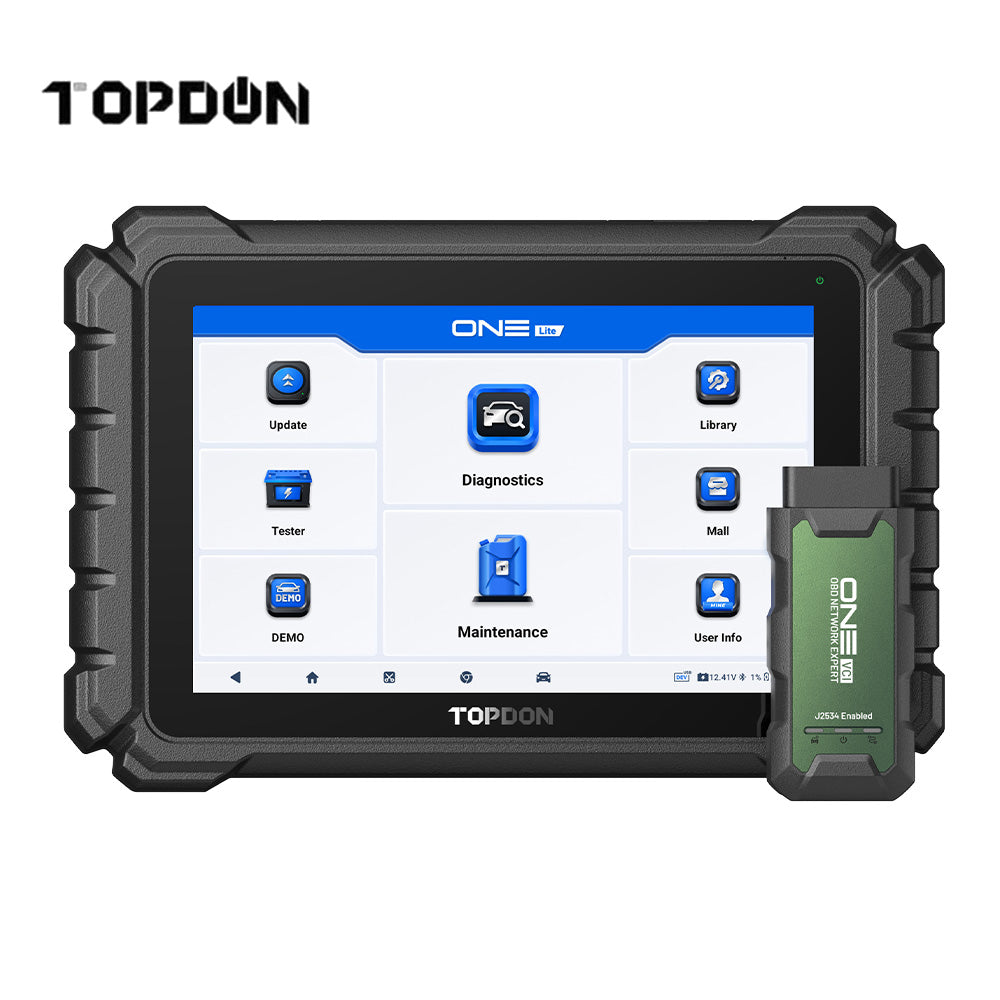 TOPDON TDONELITE 10.1" Professional Automotive Diagnostic Scan Tool with J2534 ECU Programmer