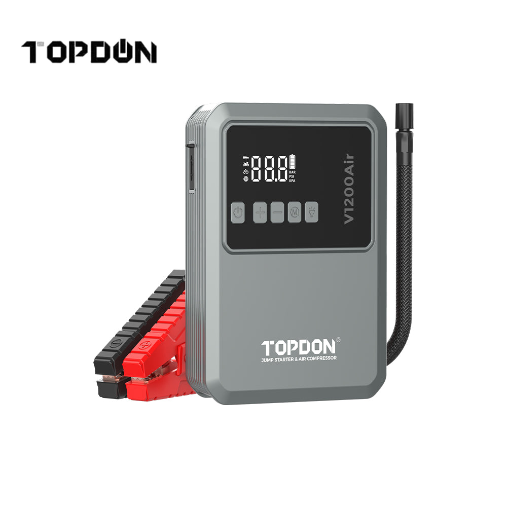 TOPDON V2200Air 2-in-1 2200A Peak Jump Starter and Tire Inflator