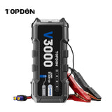 TOPDON V3000 3000A Peak Battery Jump Starter and Power Bank with Flashlight