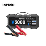 TOPDON V3000 3000A Peak Battery Jump Starter and Power Bank with Flashlight