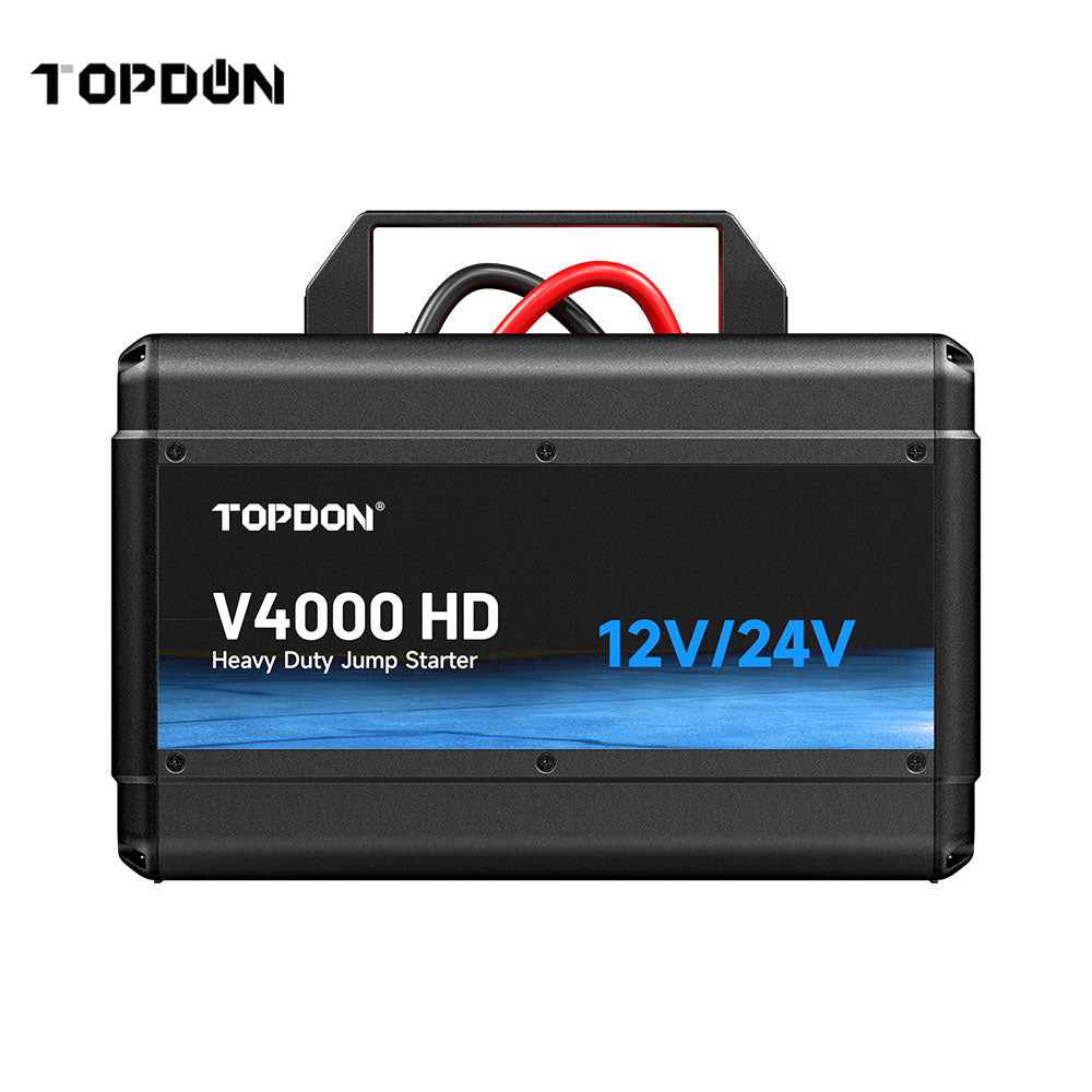 TOPDON V4000 HD 4000 Peak Amp Heavy Duty Jump Starter - 12V/24V