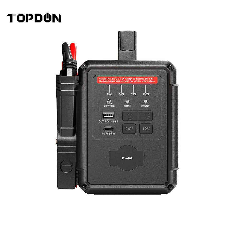 TOPDON V4000 HD 4000 Peak Amp Heavy Duty Jump Starter - 12V/24V