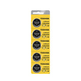 TOSHIBA 3V Lithium Coin Cell Batteries CR2450 (5 Pack)
