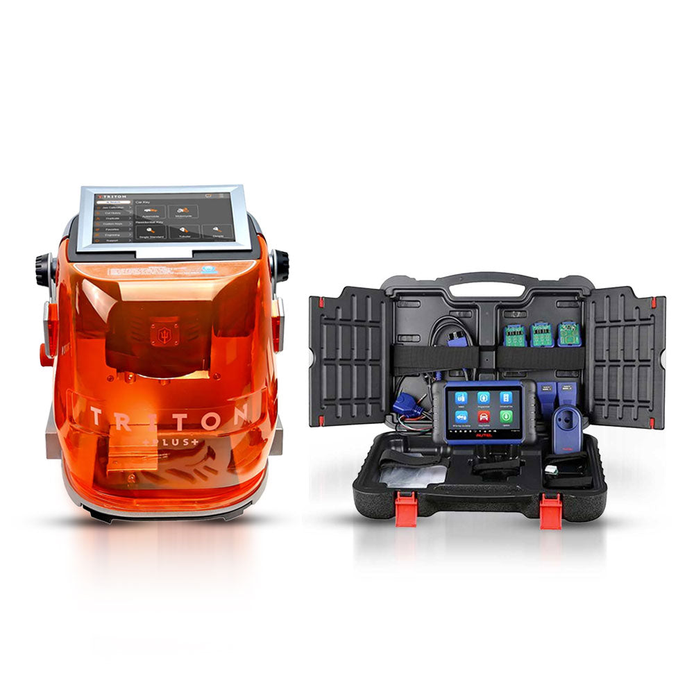 Autel MaxiIM IM508S and Triton PLUS Ultimate Edition - Key Programming and Diagnostic Tool and Cutting Machine Bundle