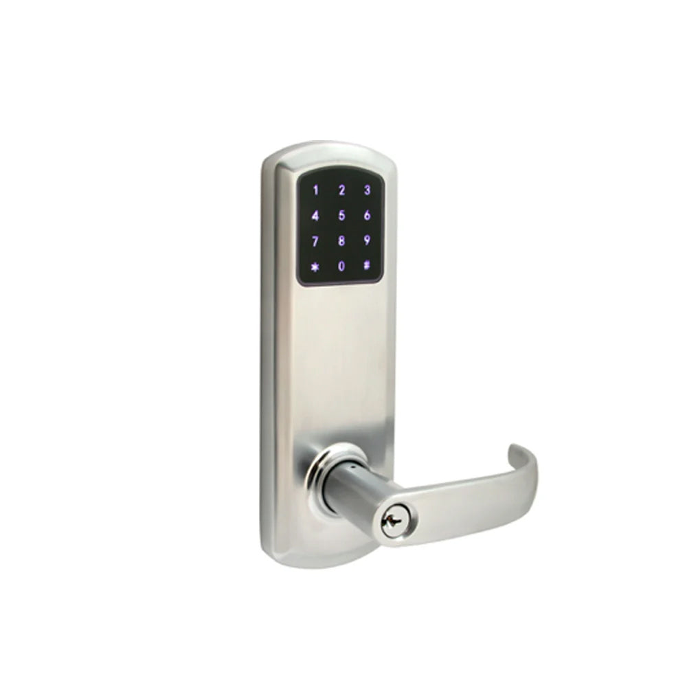 TownSteel - e-Genius - 5000 Series Electronic Interconnect Touch Keypad Lock - Bluetooth - 5-1/2" Lockbody with Narrow Faceplate - Schlage C Keyway - Storeroom Function