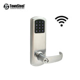 TownSteel - e-Genius - 5000 Series Electronic Interconnect Touch Keypad Lock - RF (Wi-Fi) - 5-1/2" Lockbody with Narrow Faceplate - Schlage C Keyway - Entry Function