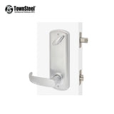 TownSteel e-Genius 7000 Series Electronic Interconnected Lock with Storeroom Function, 2-3/4" Backset and 1" x 2-1/4" Faceplate, 5-1/2" CTC, 6-pin Schlage C Keyway