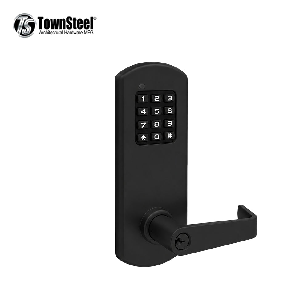 TownSteel - XCE2010 - Electronic Push Button Rigid Lever Set with 2-3/4 Inch Backset