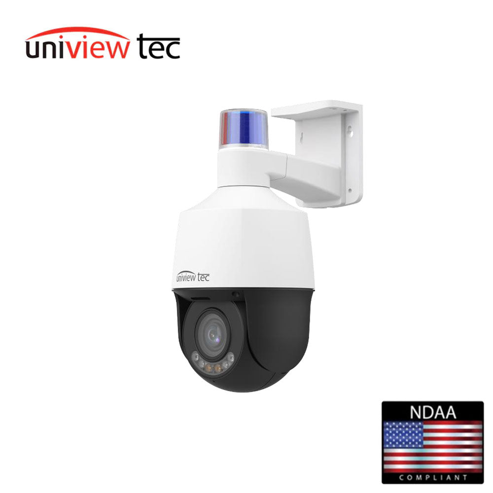 Uniview Tec IPCSDWI45X 4MP ColorHunter+ with Wise-ISP Active Deterrence Mini PTZ Camera