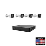 Uniview Technology KNR8UB4 5MP DWDR IR Bullet IP Camera Kit with 8 Channel 4K H.265 NVR, 8 PoE Ports and 2TB HDD