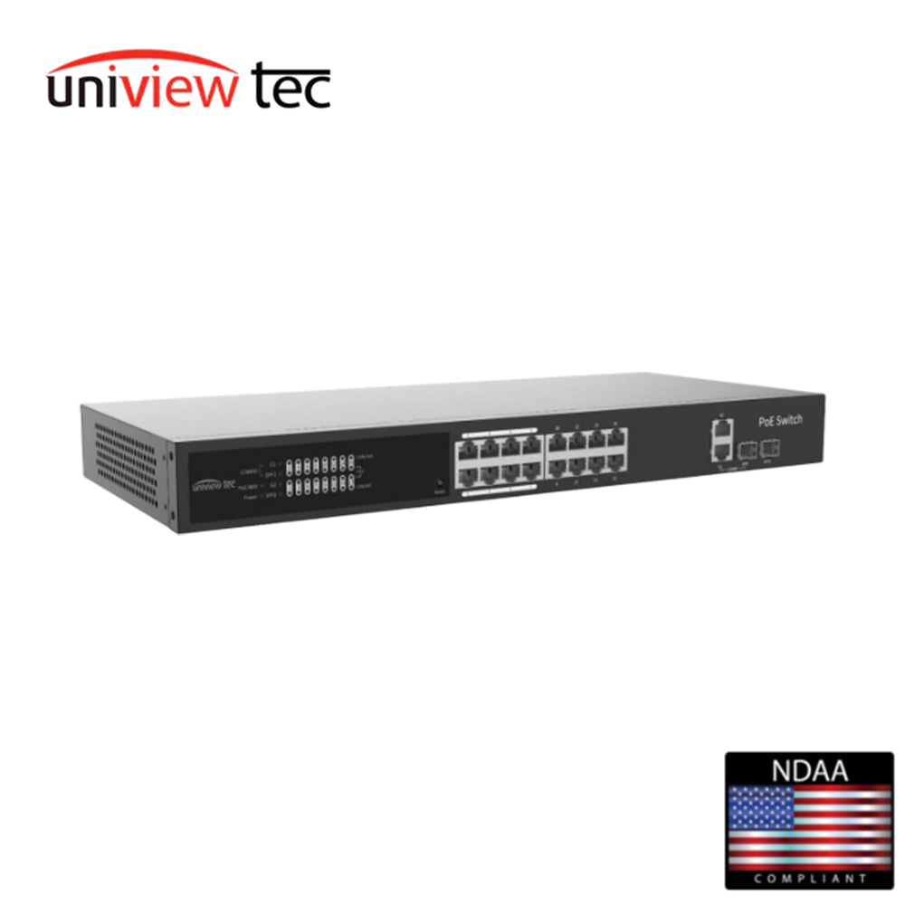Uniview Tec NSW162GPX 16 Port Cloud Managed Smart PoE Network Switch
