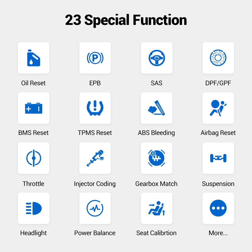 VDIAGTOOL D200 Full System Diagonstic Bluetooth Scanner Tool with 23 Special Functions