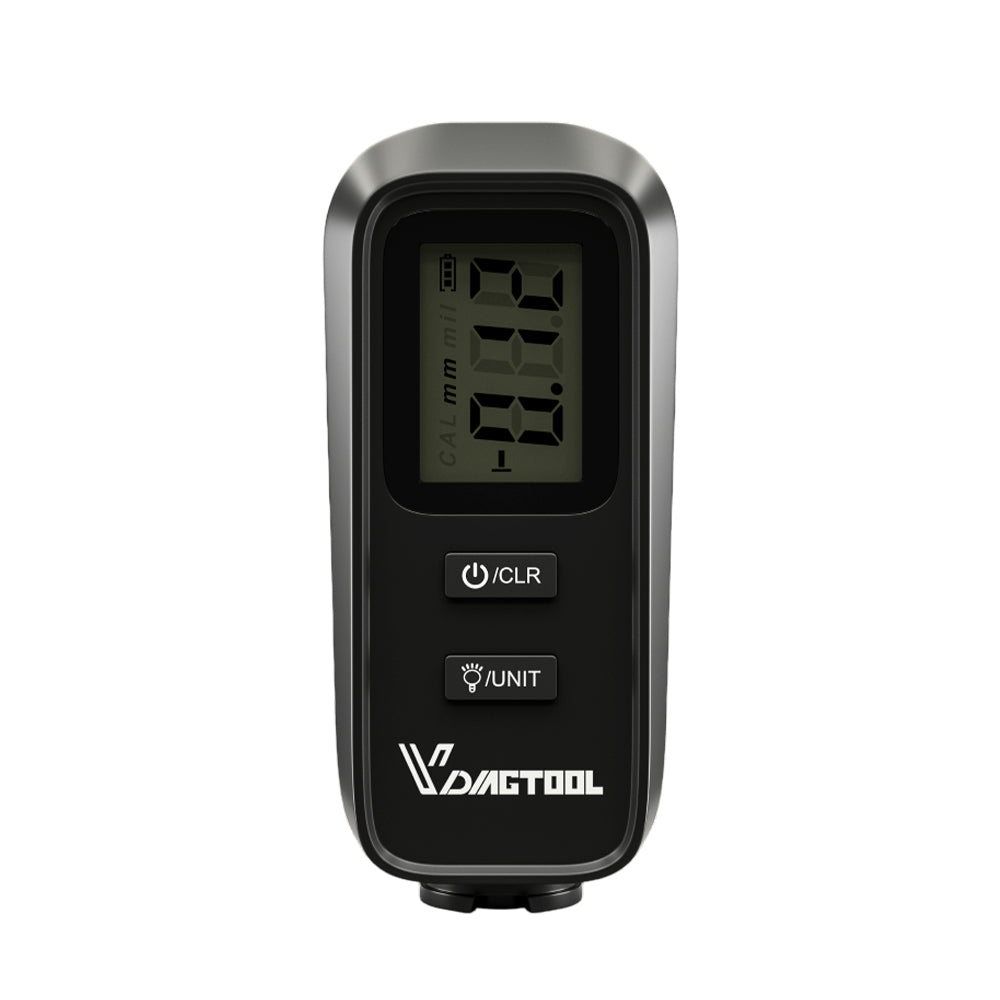 VDIAGTOOL VC100 Digital Paint Thickness Gauge for Cars - Coating Depth Tester