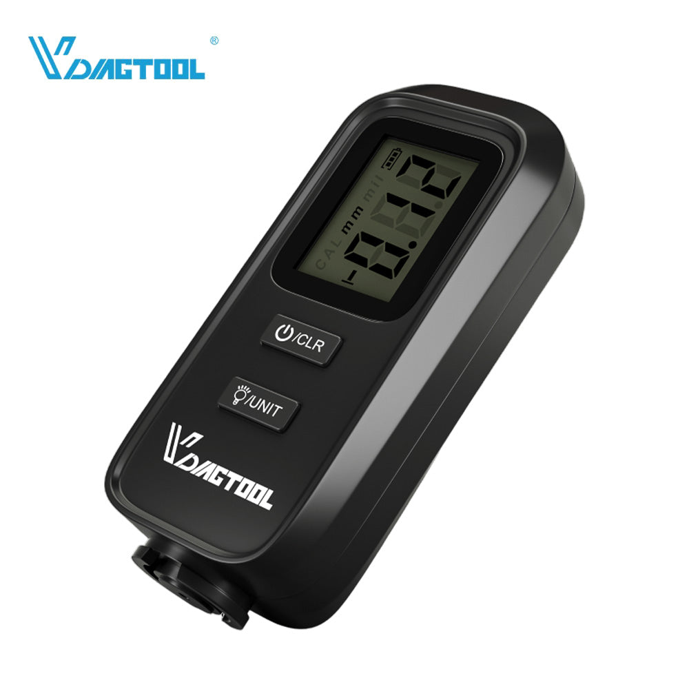 VDIAGTOOL VC100 Digital Paint Thickness Gauge for Cars - Coating Depth Tester