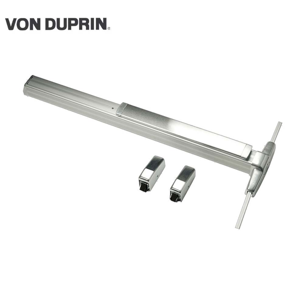 Von Duprin - CD33A27A - Surface Vertical Rod Exit Device with Narrow Stile Pushpad - Exit Only - Less Trim - Cylinder Dogging - Grade 1