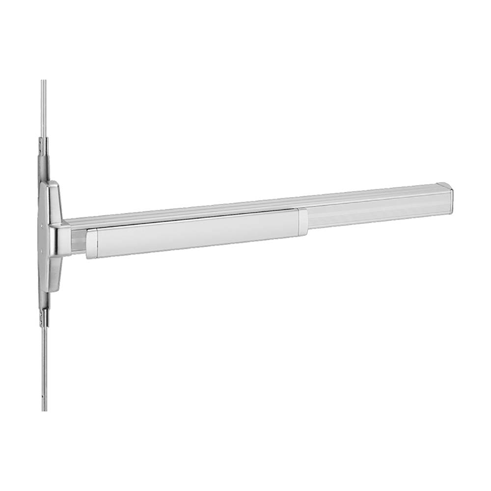 Von Duprin - QEL33A47A - Concealed Vertical Rod Exit Device with Narrow Stile Pushpad - Exit Only - Less Trim - Less Dogging - Electric Latch Retraction - Grade 1