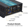 RBP - 1000W Power Inverter 12VDC, 24VDC and 48VDC to 120VAC Pure Sine Wave High Frequency Off Grid Solar Inverter