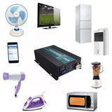 RBP - 2500W Power Inverter 12VDC, 24VDC and 48VDC to 120VAC Pure Sine Wave High Frequency Off Grid Solar Inverter