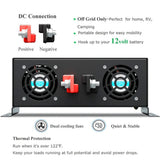 RBP - 3500W Power Inverter 12VDC, 24VDC and 48VDC to 120VAC Pure Sine Wave High Frequency Off Grid Solar Inverter