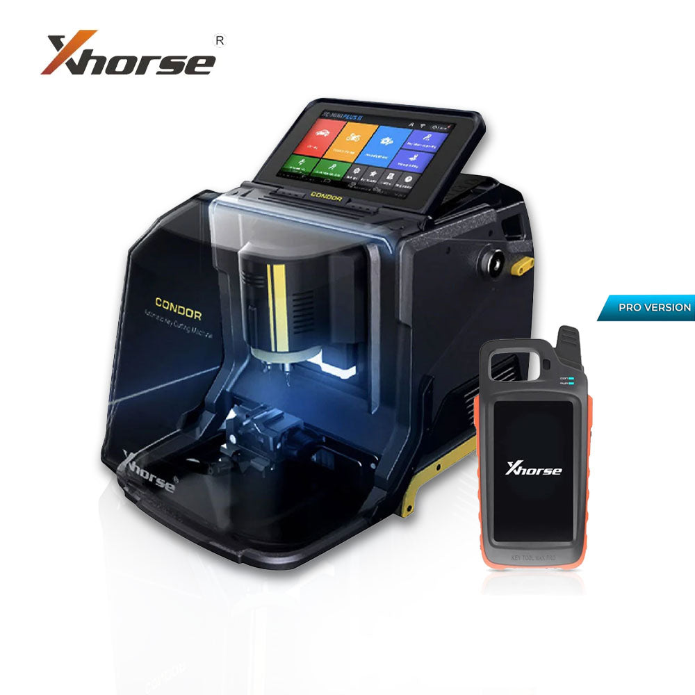 Xhorse Condor MINI Plus II Key Cutting Machine (2nd Gen) with XHORSE VVDI Key Tool MAX PRO Remote Generator Bundle