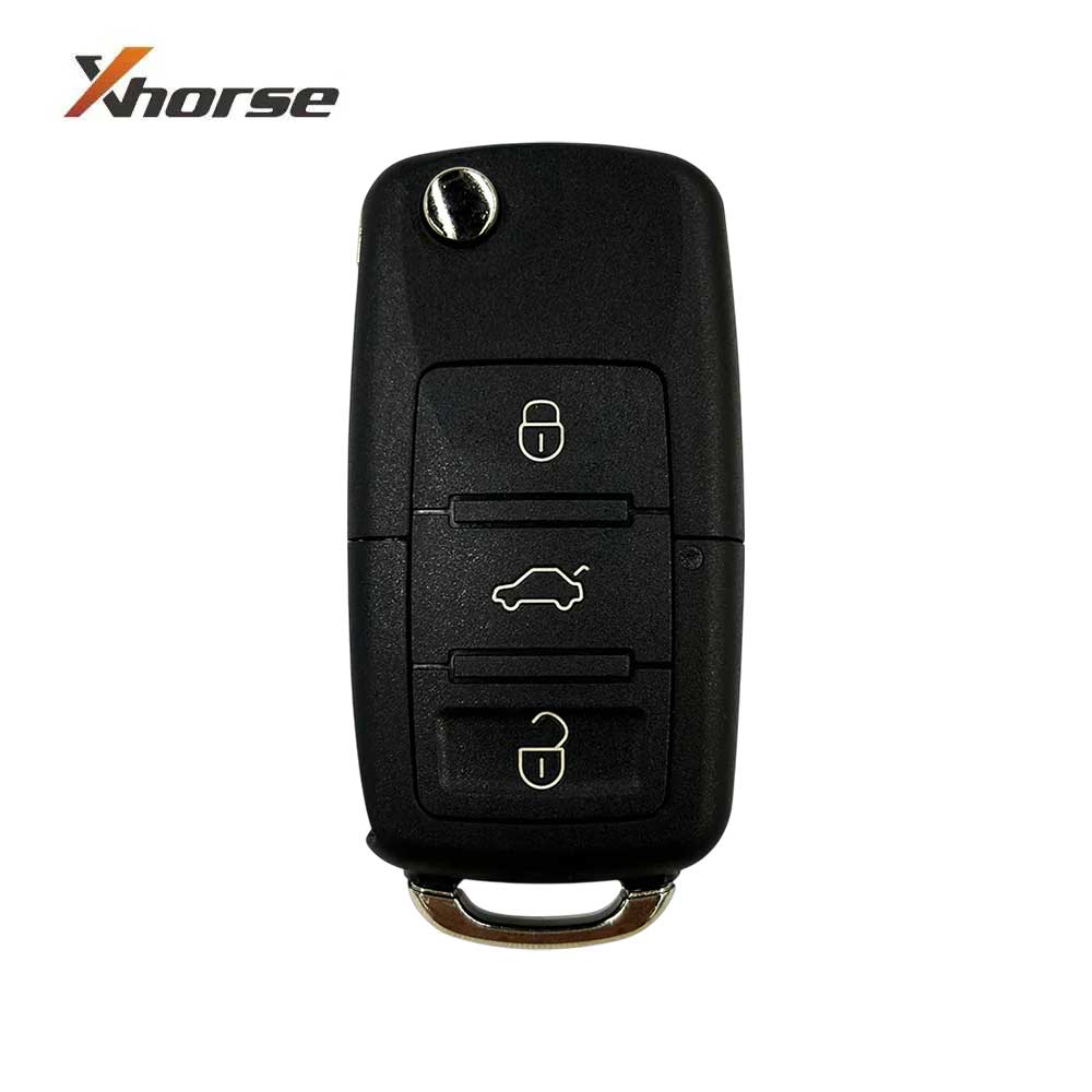 Xhorse VVDI Key Tool MAX PRO Remote Generator Bundle with 4pcs Volkswagen 2nd Gen B5 Style 3 Buttons Universal Wired Remote