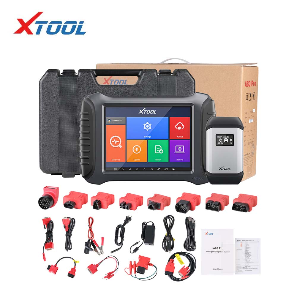 XTOOL - A80 Pro Master OBD2 Car Diagnostic Scanner with VCI J2534
