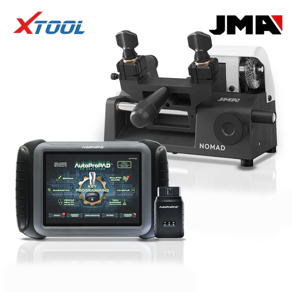 XTOOL AutoProPAD G3 Evolution Key Programmer Bundle with JMA NOMAD Portable Key Duplicator for Automotive Locksmiths