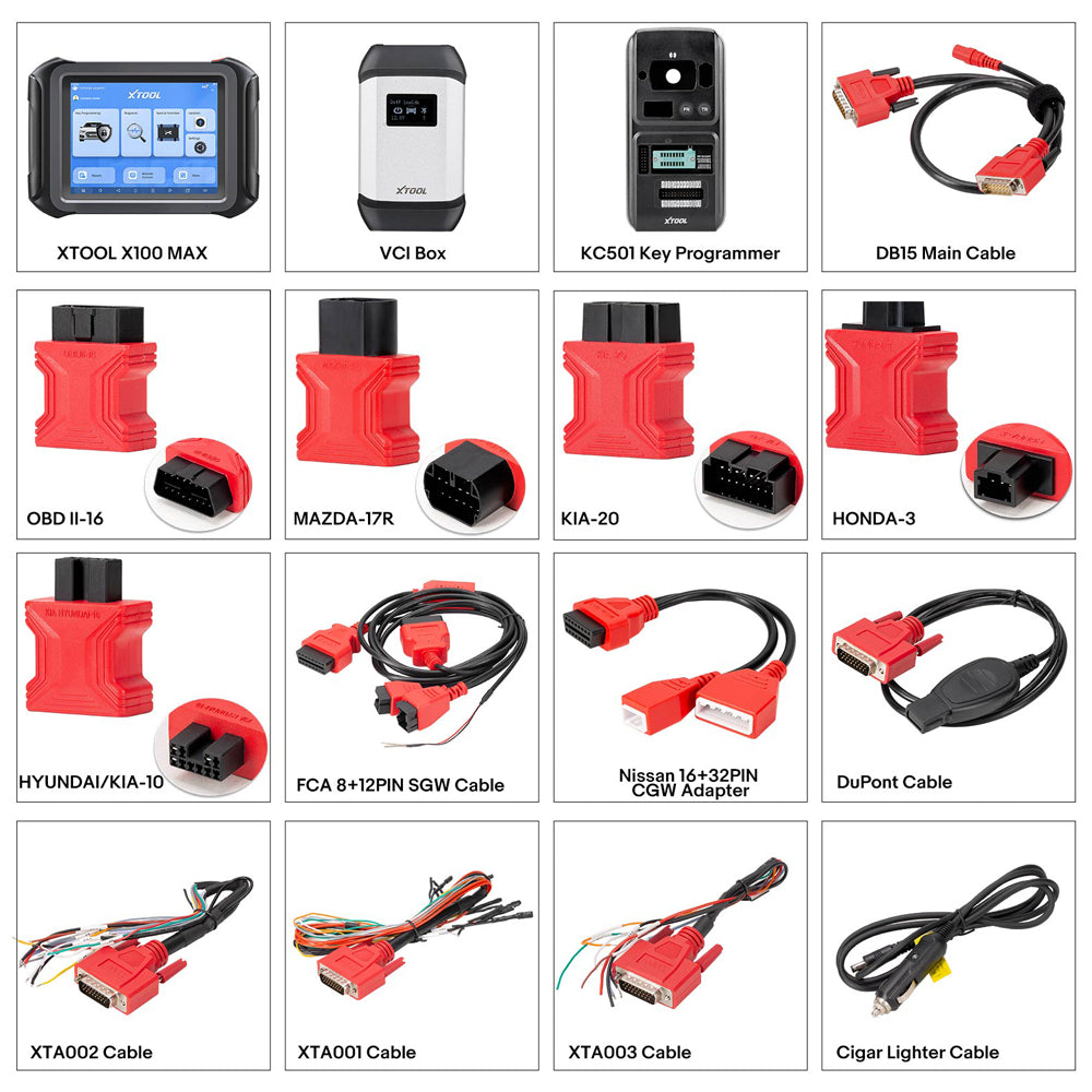 XTOOL - X100 MAX2 - Professional Key Programming and Diagnostic Tool with J2534