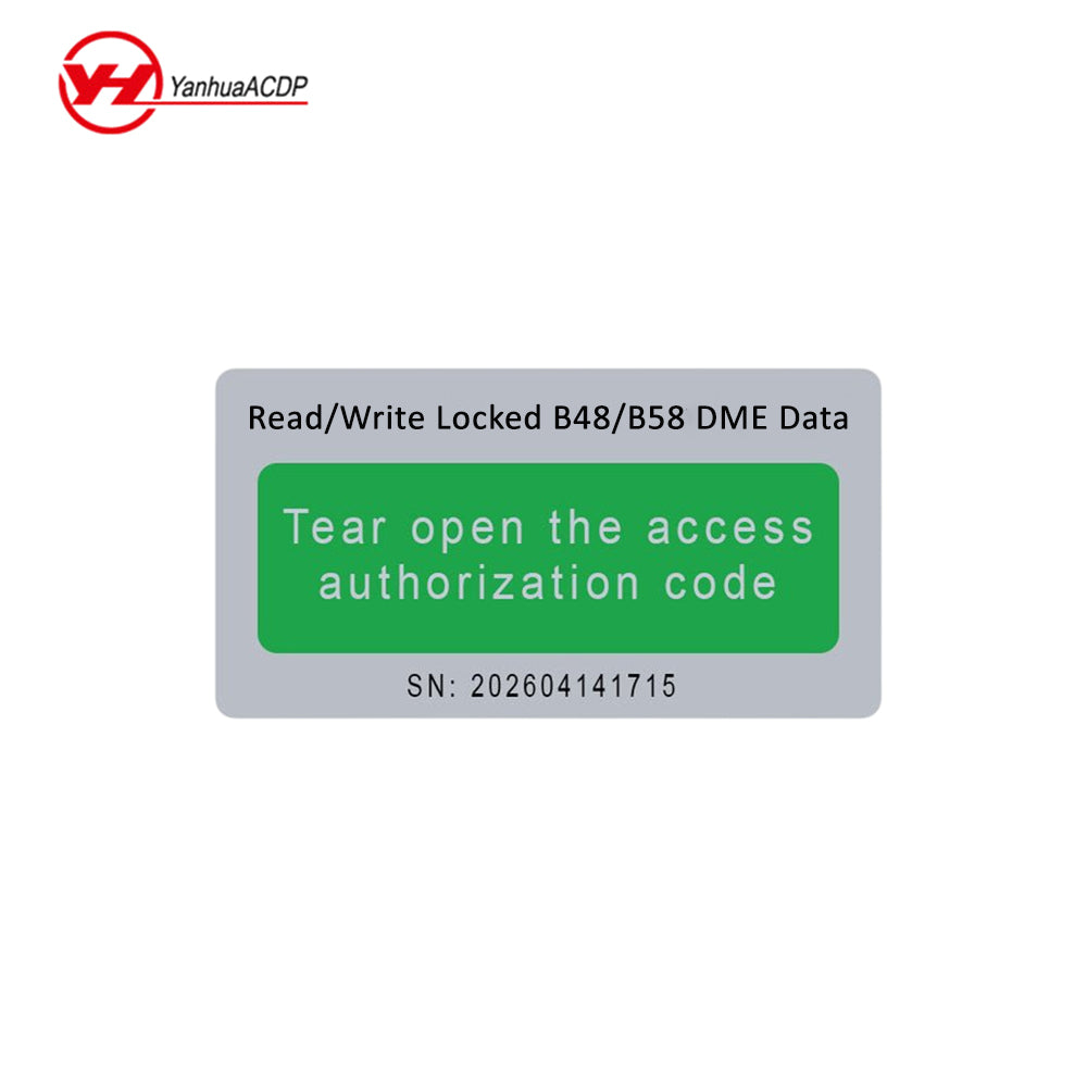Yanhua ACDP A520 License for BMW B48/B58 DME Data Read/Write Works with B48/B58 Interface Board