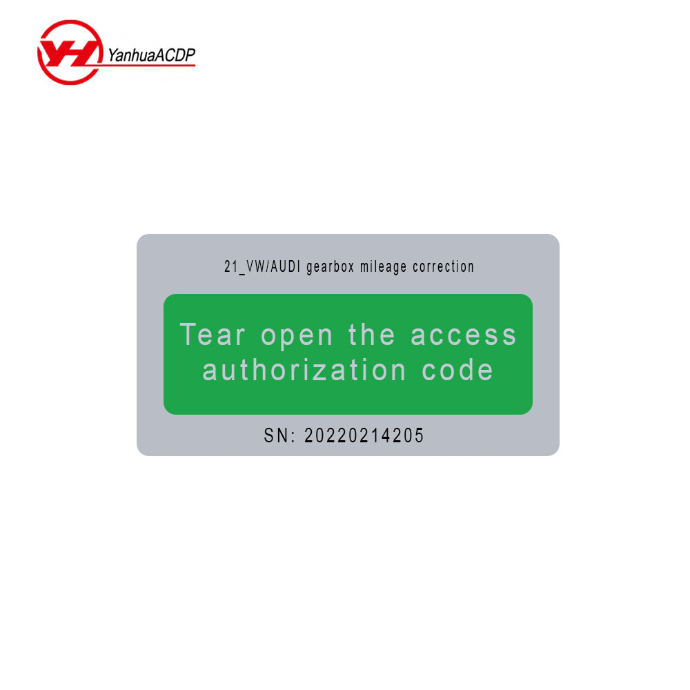 Yanhua Module 21 Single License Sticker